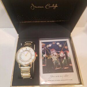 Jessica Carlyle Woman's Watch Set with matching Necklace & Earrings. Brand New